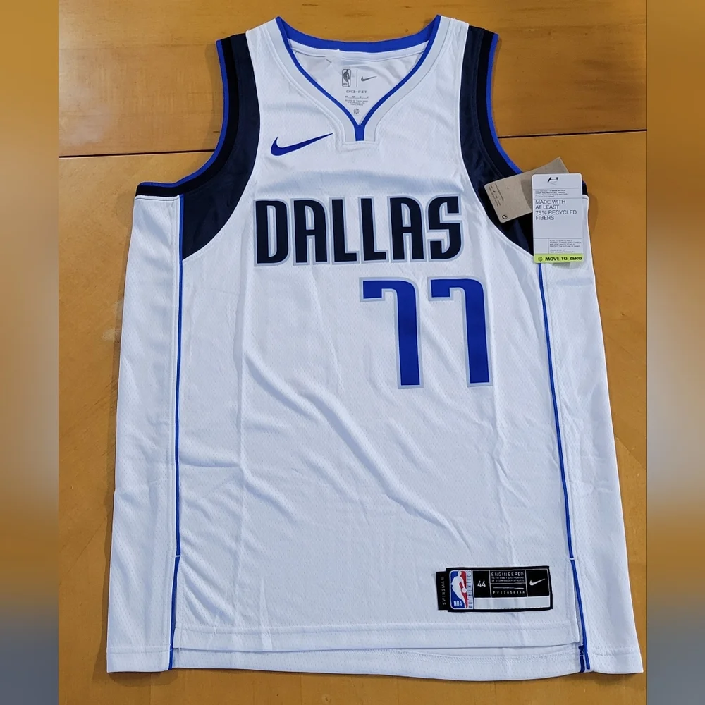Luka Doncic Dallas Mavericks Fanatics Fast Break Men Jersey White - Picture 1 of 5